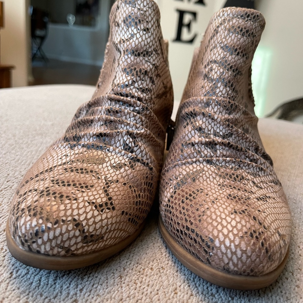 Snakeskin Pattern Booties - image 2